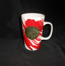 Starbucks Holiday Coffee Mugs Cup 2014 DOT Collection Red Gold White 16 Oz - $14.85