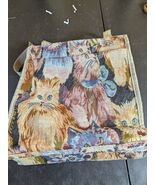 Cat Tapestry Purse Tote Bag Double Handle Zip Closure Pioneer Express NWT - €21,30 EUR