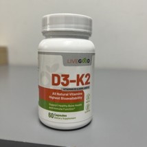 LiveGood - Vitamin D3 &amp; K2, bone &amp; immune support 60 caps - $14.03
