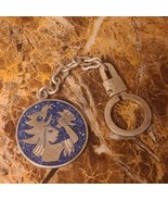 Sterling taxaco Mexico double sided blue and green tourquise keychain - $100.00
