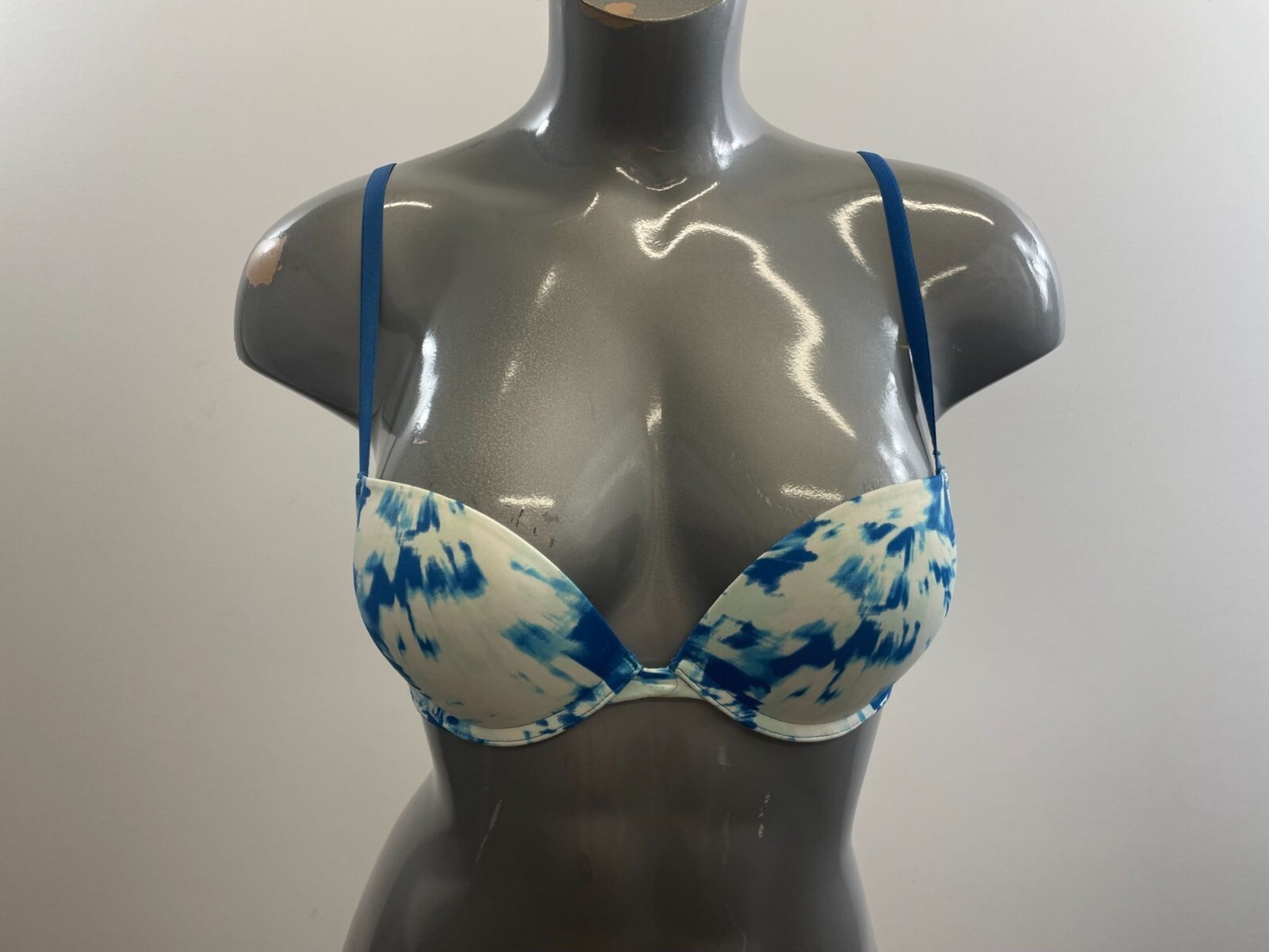 La Senza Remix Women&#39;s Blue Tie Dye T-Shirt Bra Size 32B Polyamide - $7.92