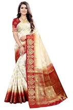 Women Indian banarsi Art Silk Saree &amp; unstitched Blouse Wedding festival... - £34.27 GBP