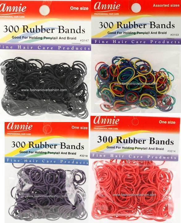 1 Pack (300 Pieces) Rubber Bands for Hair Pony Tails Brais,Braid Holder  - $1.99