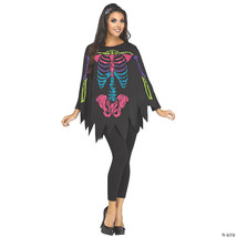 Poncho skeleton color ad one sz - $43.49