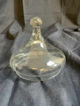 Clear Glass Candy Dish LID ONLY  3.5” Base Diameter - £4.25 GBP