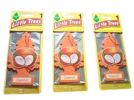 3 Pack Little Trees U1P-10317 Car Air Freshener Coconut - £6.24 GBP