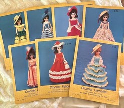 Td Creations Crochet Patterns Collectable Doll Series 1988 Penelope Daphne Set 7 - $32.62