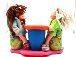 Groovy Girls Doll table Chairs Set Plush TY Teenie Beanie Boppers Gabby Penelope - $38.61