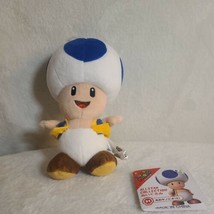 Super Mario All Star Collection BLUE TOAD 8&quot; [ 31 ] 2017 Genuine Little Buddy - £37.63 GBP