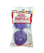 SOLID PURPLE PARTY CREPE PAPER STREAMERS 2 Rolls/Pack Total 140 Feet - $6.29