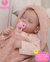 VACOS Handmade Realistic Reborn Baby Dolls Vinyl Silicone Newborn Doll Real Gift - £37.36 GBP