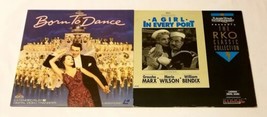 Born To Dance - James Stewart &amp; A Girl In Every Port Laserdisc - Groucho... - £9.83 GBP
