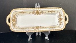 Noritake N417 Gold &amp; Cream Celery Plate Vtg Circa 1921-1941 - €51,94 EUR