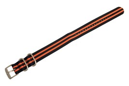 Luminox Nylon Watch Band Strap 23mm Black/Orange Stripe Fits and Watch - £44.06 GBP