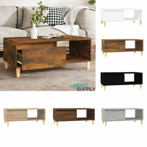 Modern Wooden Living Room Coffee Table With Storage Drawer &amp; Shelf Furniture - £50.47 GBP+