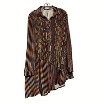 Adore Women&#39;s Multicolor Striped &amp; Patterned Asymmetrical Dress Size M - $23.38