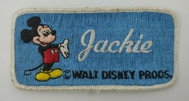 Walt Disney Productions Mickey Mouse Name Patch Jackie - £7.73 GBP