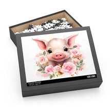 Personalised/Non-Personalised Puzzle, Pig, awd-258, (120, 252, 500-Piece) - £19.61 GBP+