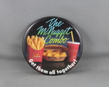 Vintage McDonalds Pin - The McNugget Combo - Celluloid Pin  - $15.00