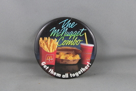 Vintage McDonalds Pin - The McNugget Combo - Celluloid Pin  - $15.00