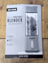 Replacement Instruction Manual for AR+COOK 16 Oz Portable Blender Model A7 - £4.76 GBP