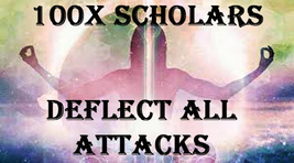 100X 7 Scholars Deflect All Attacks &amp; Enemies Extreme Advanced Master Magick - £79.11 GBP