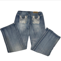 Platinum Plush Women&#39;s Jeans 13 Motorcycle Bling Y2K 4004 - $39.99