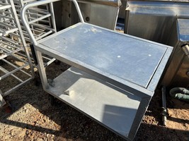 Heavy Duty Commercial 31x27 Aluminum Warehouse Stocking L Cart Removable... - £110.11 GBP