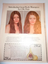 Vintage Clairol&#39;s Great Body Shampoo For Oily Hair Print Magazine Advert... - €4,36 EUR