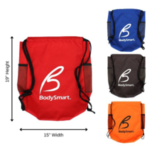 BodySmart Drawstring Backpack 600 Denier Waterproof with Mesh Bottle Hol... - $9.95