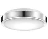 Wi-Fi Smart 11&quot; Flush Mount Ceiling Light, Brushed Nickel, No Hub Requir... - $61.99