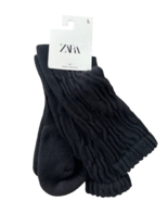 Zara Chunky Socks Black  ( L ) - $373.07 MXN