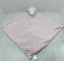 Angel Dear pink lamb baby security blanket lovey knotted corners nubs - $6.92