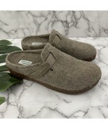 Earth Origins Womens Mules Comfort Flats Size 8 Brown Taupe Wool Blend S... - $48.73 CAD