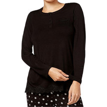 Alfani Womens Lace Trim Sleep Tunic Top Size X-Small Color Classic Black - £23.94 GBP