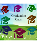 Graduation Caps2-Digital Clipart-Art Clip-Gift Cards-Banner-Gift Tag-Jew... - $37.50 MXN