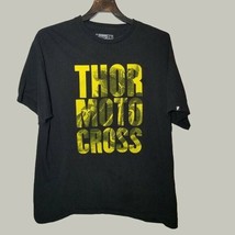 Thor Motor Cross Shirt Mens 2XL Black Short Sleeve Casual  - $12.96