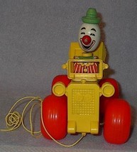 Fisher Price Jalopy with Wooden Clown Childrens Pull Toy 724 - $11.95