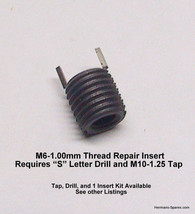 1 Threaded Keen-Sert M6-1.00mm Thread Repair Thick Wall  Insert use 10-1... - $6.92