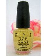  New! OPI Glitter Bit Of Music Top Coat Gold Glitter Nail Polish - £7.85 GBP