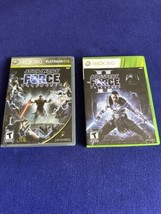 Star Wars Force Unleashed 1 + 2 II Lot (Microsoft Xbox 360) Both Complete Tested - £17.77 GBP