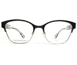 Tommy Hilfiger Eyeglasses Frames TH 1388 QQO Black Clear Silver 52-18-140 - $60.56