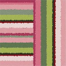 Pepita Needlepoint kit: Mauve Collection Stripes 3, 10&quot; x 10&quot; - £59.41 GBP+