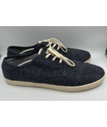 TOMS Hill Side Casual Blue Canvas Lace Up Men’s Shoes Size US 13 Low top - £14.37 GBP