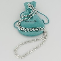 24&quot; Tiffany &amp; Co Large Round Link Rolo Chain Necklace Mens Unisex - £546.90 GBP