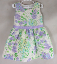 The Children&#39;s Place Lavender Floral Print Easter Dress Girls Size 4T - $277.24 MXN