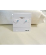 Department Store 1/8&quot; Sterling Silver Cubic Zirconia Stud Post Earrings ... - £11.35 GBP