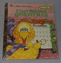 I Can&#39;t Wait Until Christmas Sesame Street Muppets Little Golden Book - £4.68 GBP