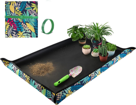 Extra Large Repotting Mat for Indoor Plant Transplanting and Mess Control 43.5&quot;X - £18.87 GBP