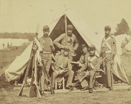 Federal 7th New York State Militia stacked rifles New 8x10 US Civil War Photo - £6.93 GBP